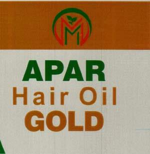 APAR HAIR OIL GOLD (and logo) trademark logo