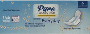 PURE SANITARY PADS EVERYDAY (and logo) trademark logo