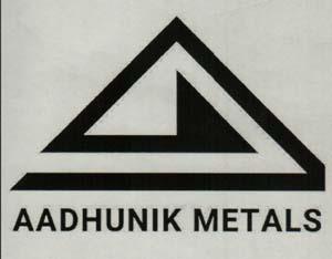 AADHUNIK METALS (and logo) trademark logo