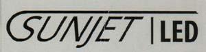 SUNJET । LED (and logo) trademark logo