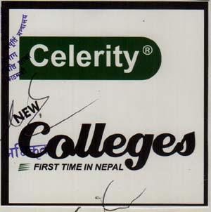 CELERITY NEW COLLEGES (and logo) trademark logo