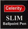 CELERITY SLIM BALLPOINT PEN (and logo) trademark logo
