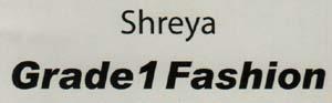 SHREYA GRADE 1 FASHION (and logo) trademark logo
