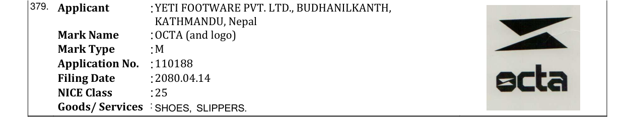 Original bulletin entry for OCTA (and logo)