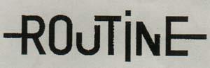 ROUTINE (and logo) trademark logo