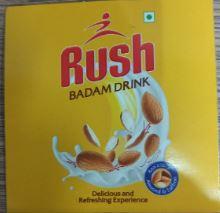RUSH BADAM DRINK (and logo) trademark logo