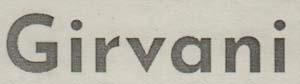 GIRVANI (and logo) trademark logo