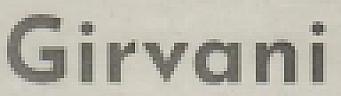 GIRVANI (and logo) trademark logo