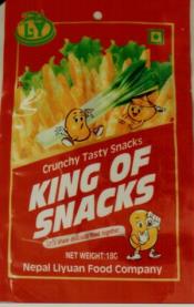 CRUNCHY TASTY SNACKS KING OF SNACKS (and logo) trademark logo