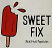 SWEET FIX REAL FRUIT POPSICLES (and logo) trademark logo