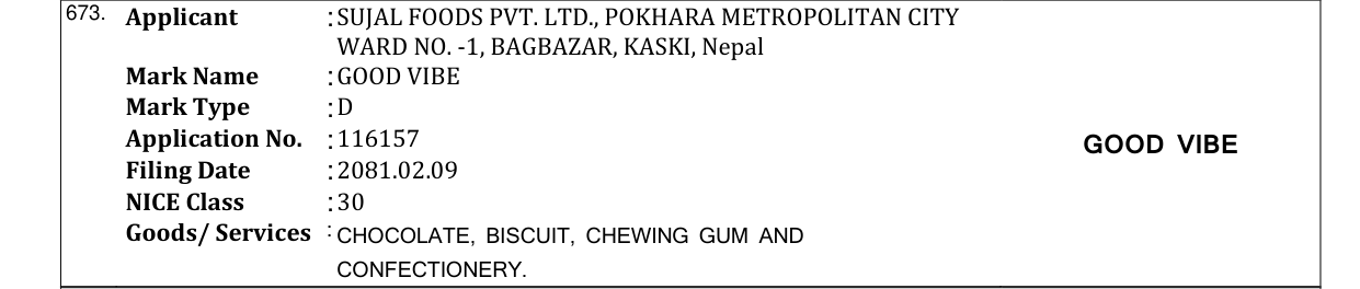 Original bulletin entry for GOOD VIBE