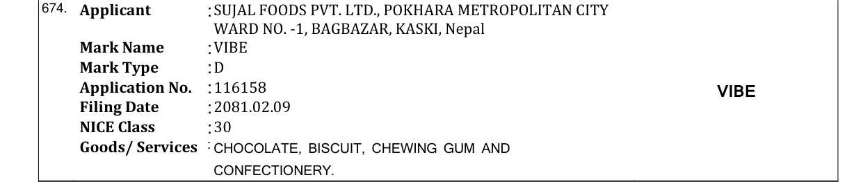 Original bulletin entry for VIBE