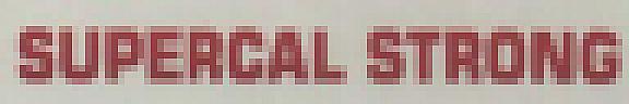 SUPERCAL STRONG (and logo) trademark logo