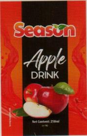 SEASON APPLE DRINK (and logo) trademark logo