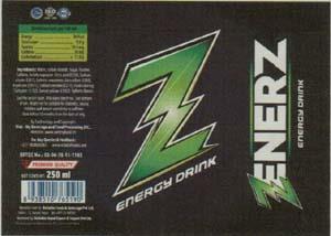 ZENERZ ENERGY DRINK (and logo) trademark logo