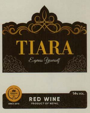 TIARA RED WINE (and logo) trademark logo