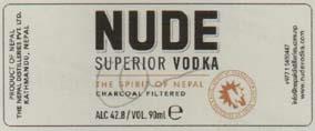 NUDE SUPERIOR VODKA (and logo) trademark logo