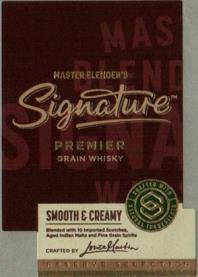 SIGNATURE PREMIER GRAIN WHISKY (and logo) trademark logo