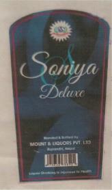 SONIYA DELUXE (and logo) trademark logo