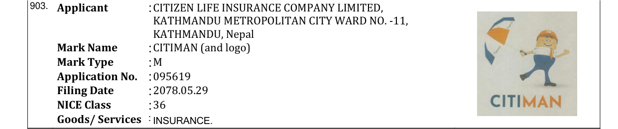 Original bulletin entry for CITIMAN (and logo)