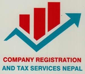COMPANY REGISTRATION AND TAX SERVICES NEPAL (and logo) trademark logo