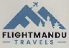 FLIGHTMANDU TRAVELS (and logo) trademark logo