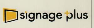 SIGNAGE PLUS (and logo) trademark logo