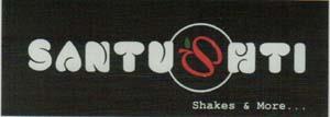 SANTUSHTI SHAKES & MORE... (and logo) trademark logo