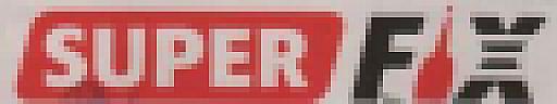 SUPER FIX (and logo) trademark logo