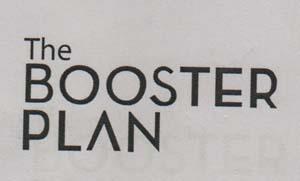 THE BOOSTER PLAN (and logo) trademark logo