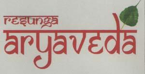 RESUNGA ARYAVEDA (and logo) trademark logo