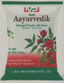 LMP ANTI AAYURVEDIK DETERGENT POWER WITH NEEM (and logo) trademark logo