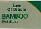 Love Of Dream BAMBOO Wet Wipes (and logo) trademark logo