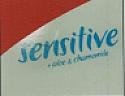 SENSITIVE +ALOE & CHAMOMILE (and logo) trademark logo