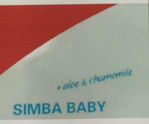 +ALOE & CHAMOMILE SIMBA BABY (and logo) trademark logo