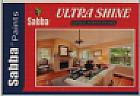 SABBA PAINTS ULTRA SHINE (and logo) trademark logo
