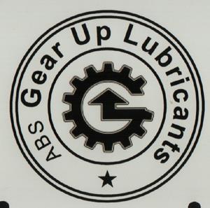 ABS GEAR UP LUBRICANTS (and logo) trademark logo