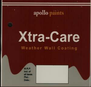 APOLLO PAINTS EXTRA-CARE WEATHER WALL COATING (and logo) trademark logo