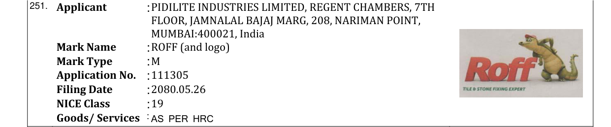 Original bulletin entry for ROFF (and logo)