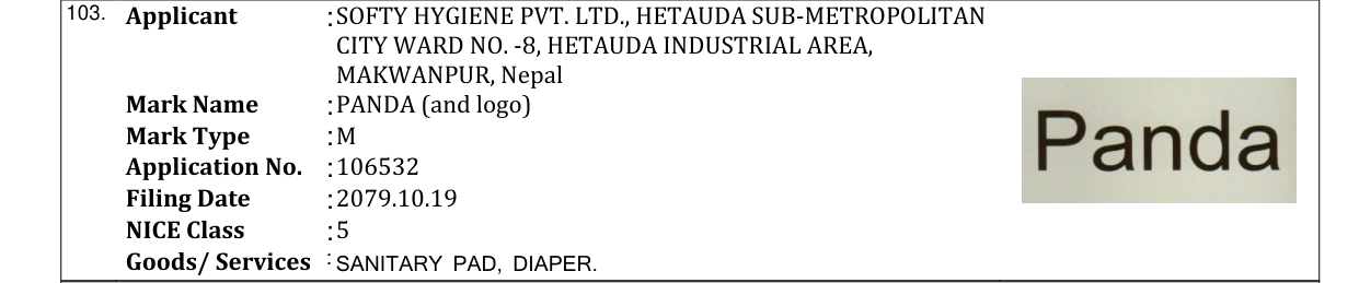 Original bulletin entry for PANDA (and logo)