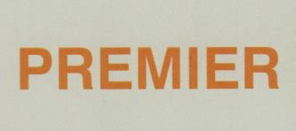 PREMIER (and logo) trademark logo