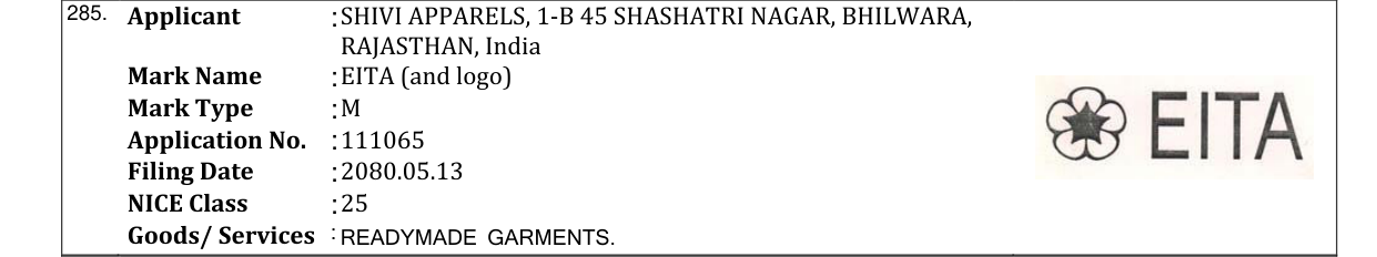 Original bulletin entry for EITA (and logo)