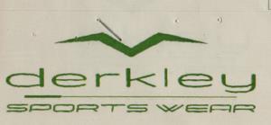 DERKLEY SPORTS WEAR (and logo) trademark logo