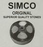 SIMCO ORIGINAL SUPERIOR QUALITY STONES (and logo) trademark logo