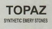 TOPAZ SYNTHETIC EMERY STONES (and logo) trademark logo