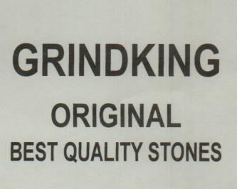 GRINDKING ORIGINAL BEST QUALITY STONES (and logo) trademark logo
