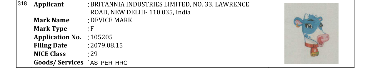 Original bulletin entry for DEVICE MARK