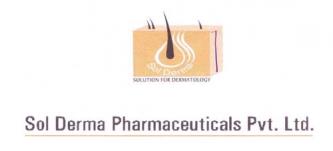 SOL DERMA PHARMACEUTICALS PVT. LTD. (and logo) trademark logo