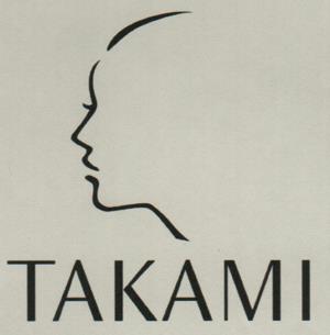 TAKAMI (and logo) trademark logo