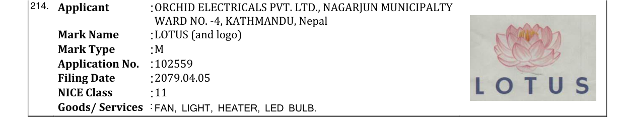 Original bulletin entry for LOTUS (and logo)